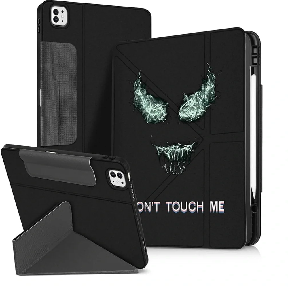 Black Tablet Cover with Graphic Design IPad Pro 13 inch 7th Generation